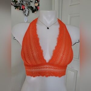 Auden Lace Bandeau in Orange
